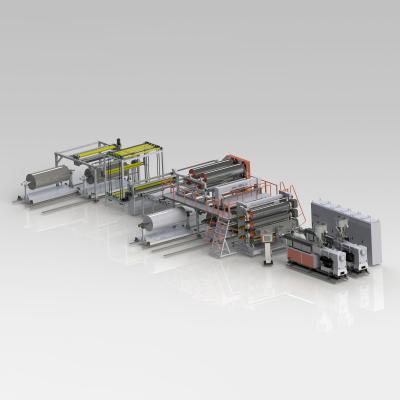 PVC、CPE waterproof membrane,wide floor leather production line - copy